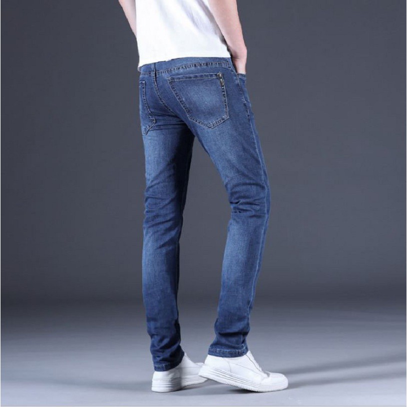 Quần Jeans Nam Ooki Chất Bò Dáng Ôm Co Giãn 3 Màu Chuẩn Size