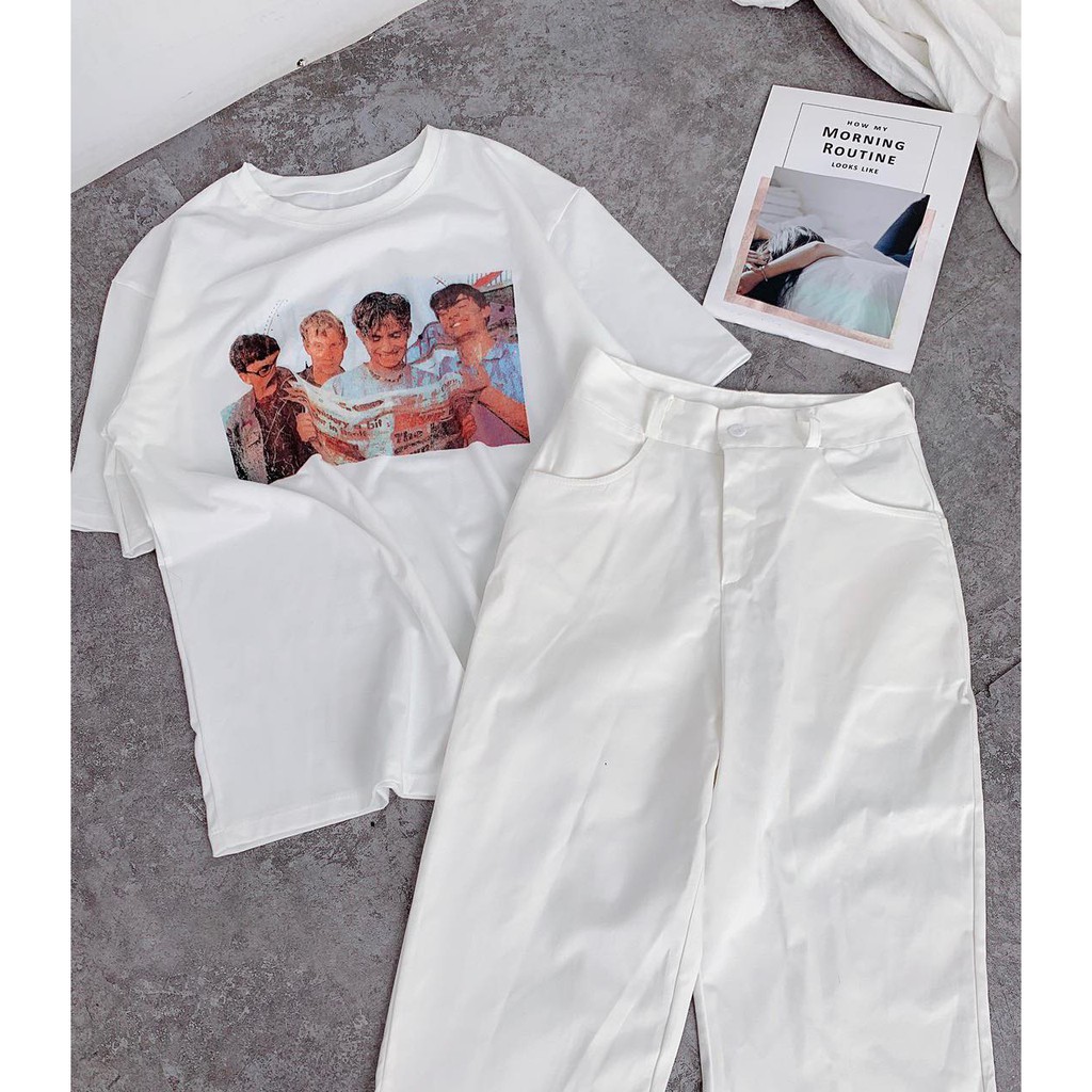 Set kaki trắng + pull giấu quần | BigBuy360 - bigbuy360.vn