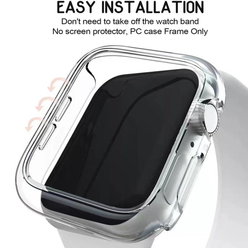 Ốp Bảo Vệ Bằng PC Cứng Nhám Cho Apple Watch 45mm 41mm 40mm 44mm iWatch SE 7 6 5 4 3