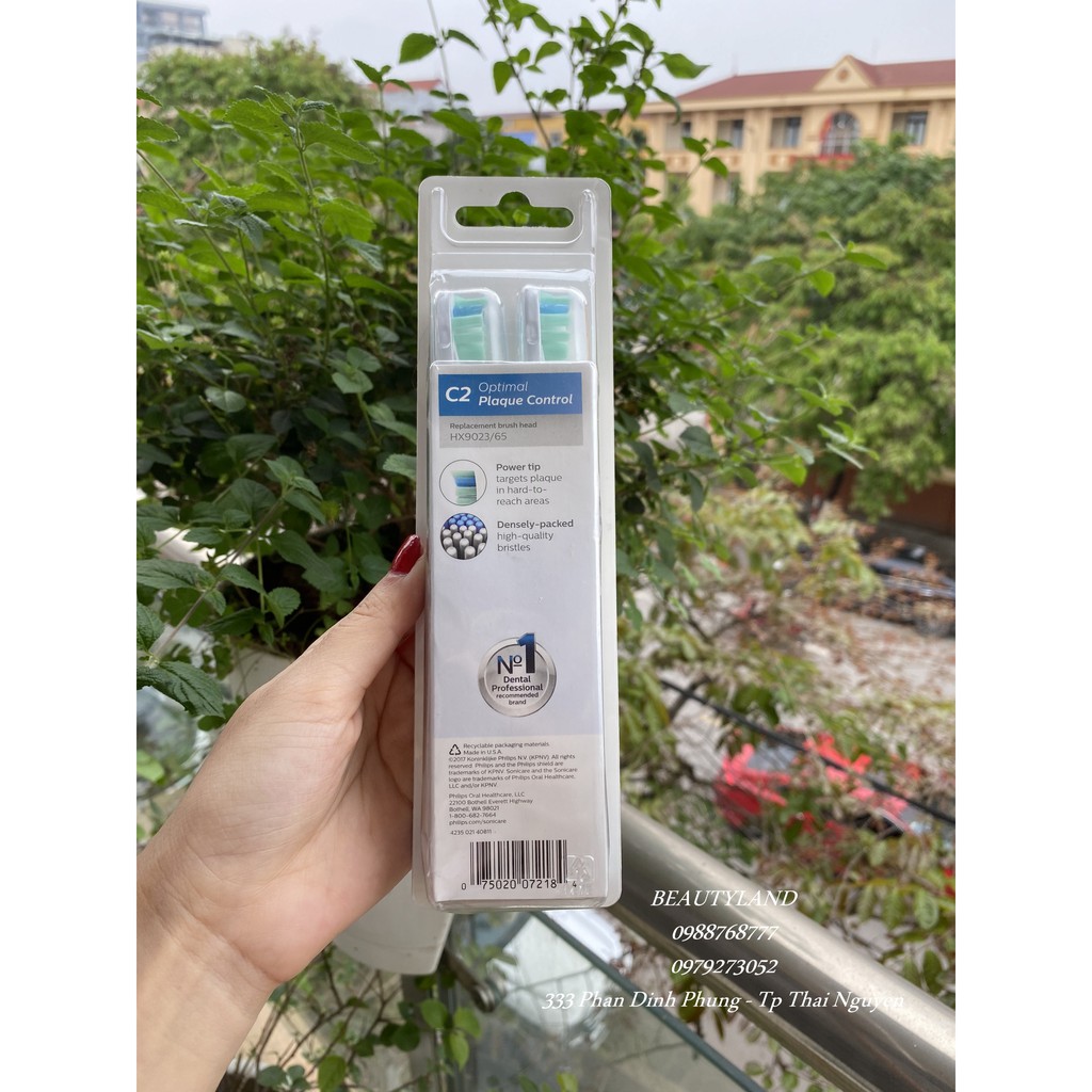 Đầu bàn chải điện Philips Sonicare C2,C3, G2, W ,W3  CAO CẤP loại bỏ mảng bám