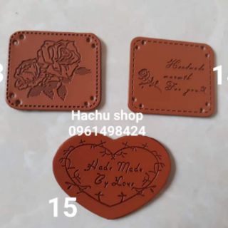 Tag da chữ handmade
