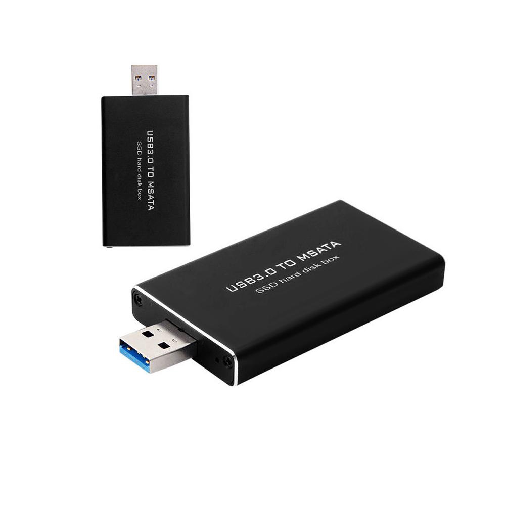 MSATA SSD sang USB 3.0 Bộ chuyển đổi hộp đĩa cứng Bộ chuyển đổi kèm theo Hộp bên ngoài