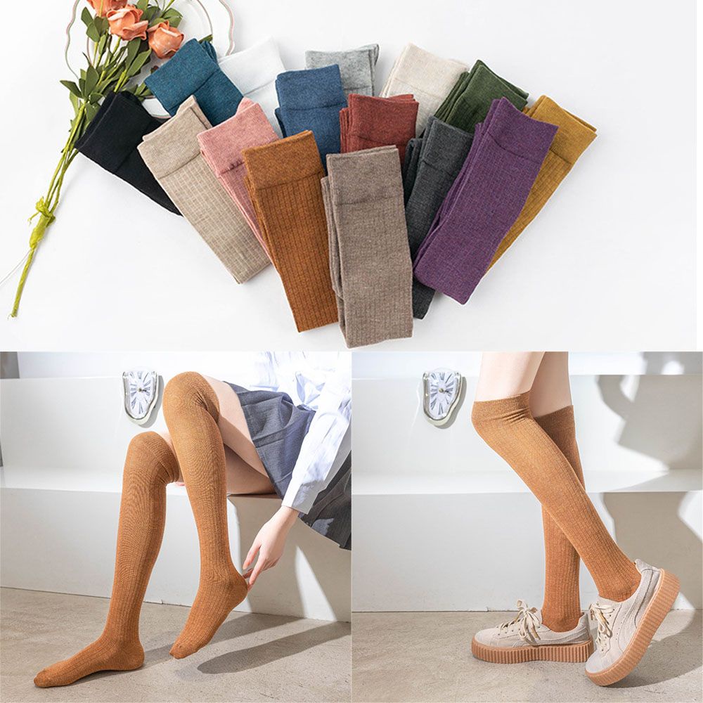 Vớ Cao Qua Gối Nhiều Màu Sắc Thời Trang Xuân Thu Quyến Rũ Cho Nữ