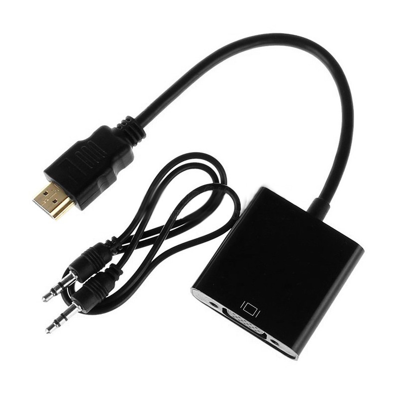 Bộ chuyển đổi VGA sang HDMI có Audio - AVG+Audio to HDMI