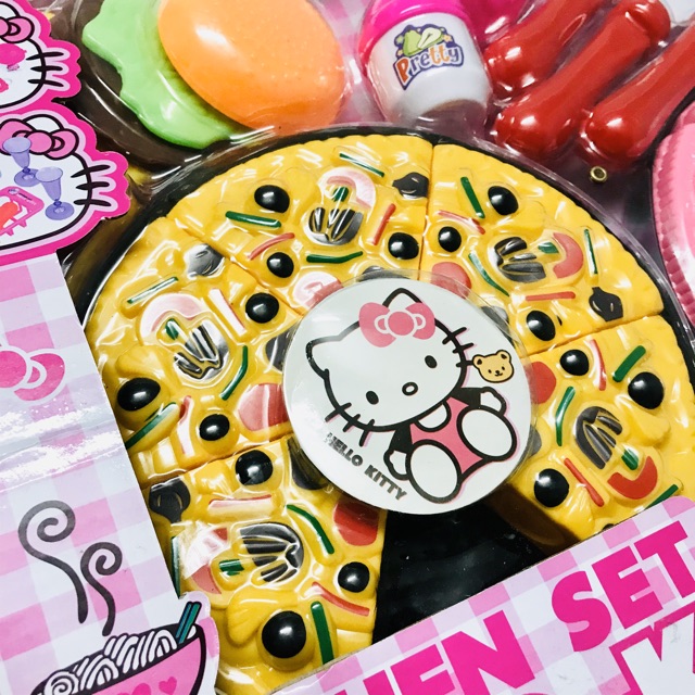 [LẮP GHÉP ĐƯỢC] Đồ chơi hộp thức ăn Hello Kitty 40x30 cm