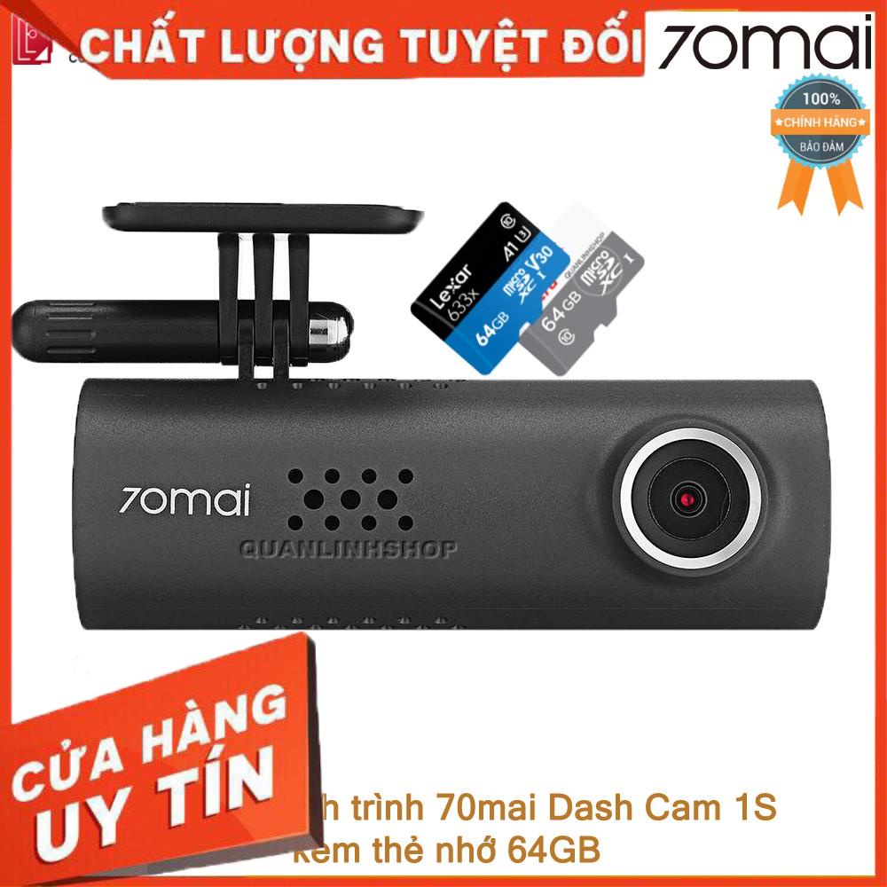 (giá khai trương) Camera hành trình Xiaomi 70mai Dash Cam kèm thẻ 64GB