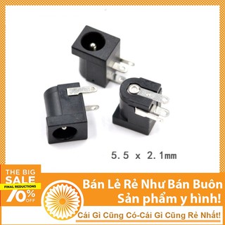 Jack DC cái 5.5*2.1 DC005 chân cắm