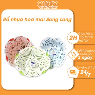 Rổ nhựa tròn kèm chậu 2 in 1 Song Long đa năng tiện dụng HM0701