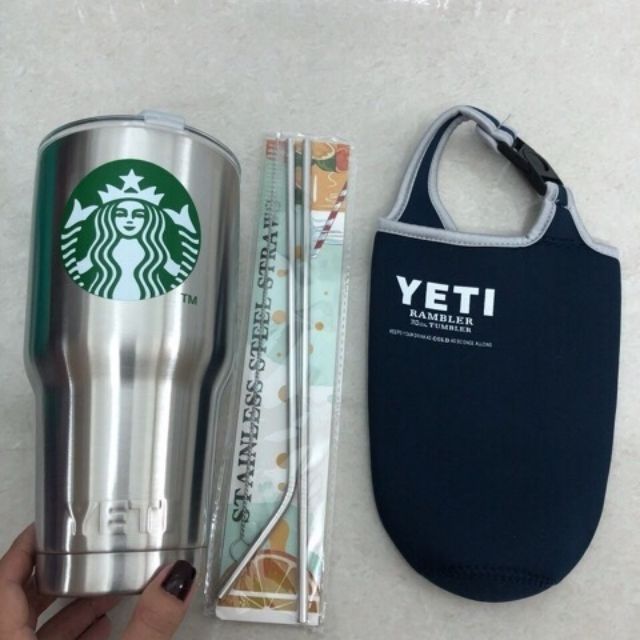 Ly giữ nhiệt 900ml (túi+ống hút)