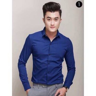 Sơ mi nam nam chuẩn soái ca, chất cotton lạnh thấm hút mồ hôi cực tốt