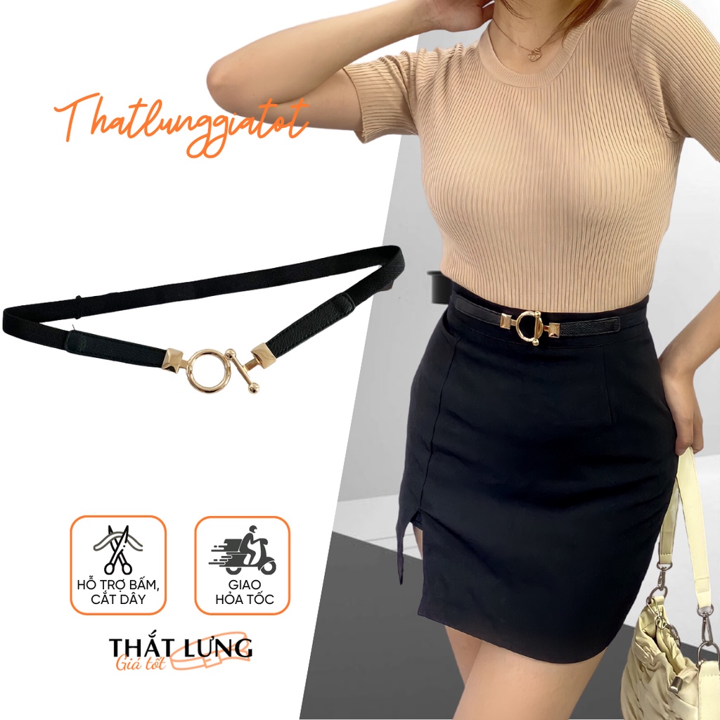 Đai váy bản nhỏ đơn giản phối đầm, áo vest 1.5cm DV096 - Thắt Lưng Giá Tốt