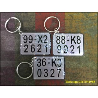 Móc khóa in biển số xe 25k
