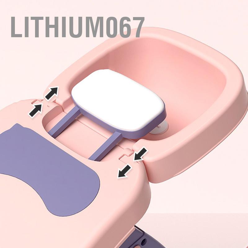 Ghế gội đầu cỡ lớn xếp gọn có tay vịn điều chỉnh ổn định cho trẻ em - lithium067