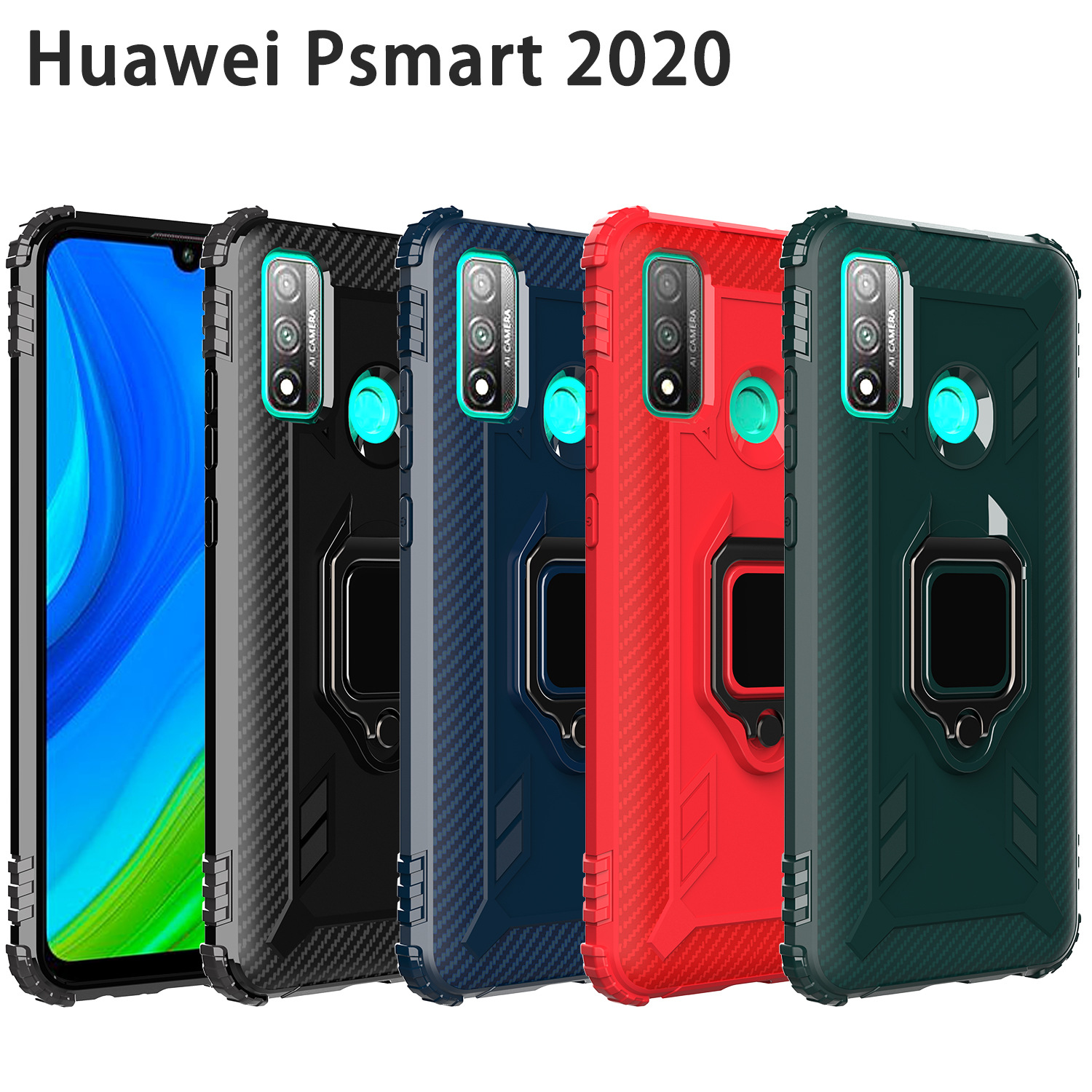 Ốp Lưng Chống Sốc 3c In Life Có Vòng Nhẫn Nam Châm Cho Huawei P Smart 2020 | BigBuy360 - bigbuy360.vn