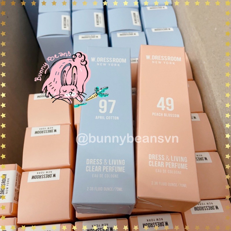 Nước hoa xịt vải xịt quần áo WDRESSROOM Hàn Quốc [cập nhật mùi mới] 🍒 BunnyBeans | Thế Giới Skin Care