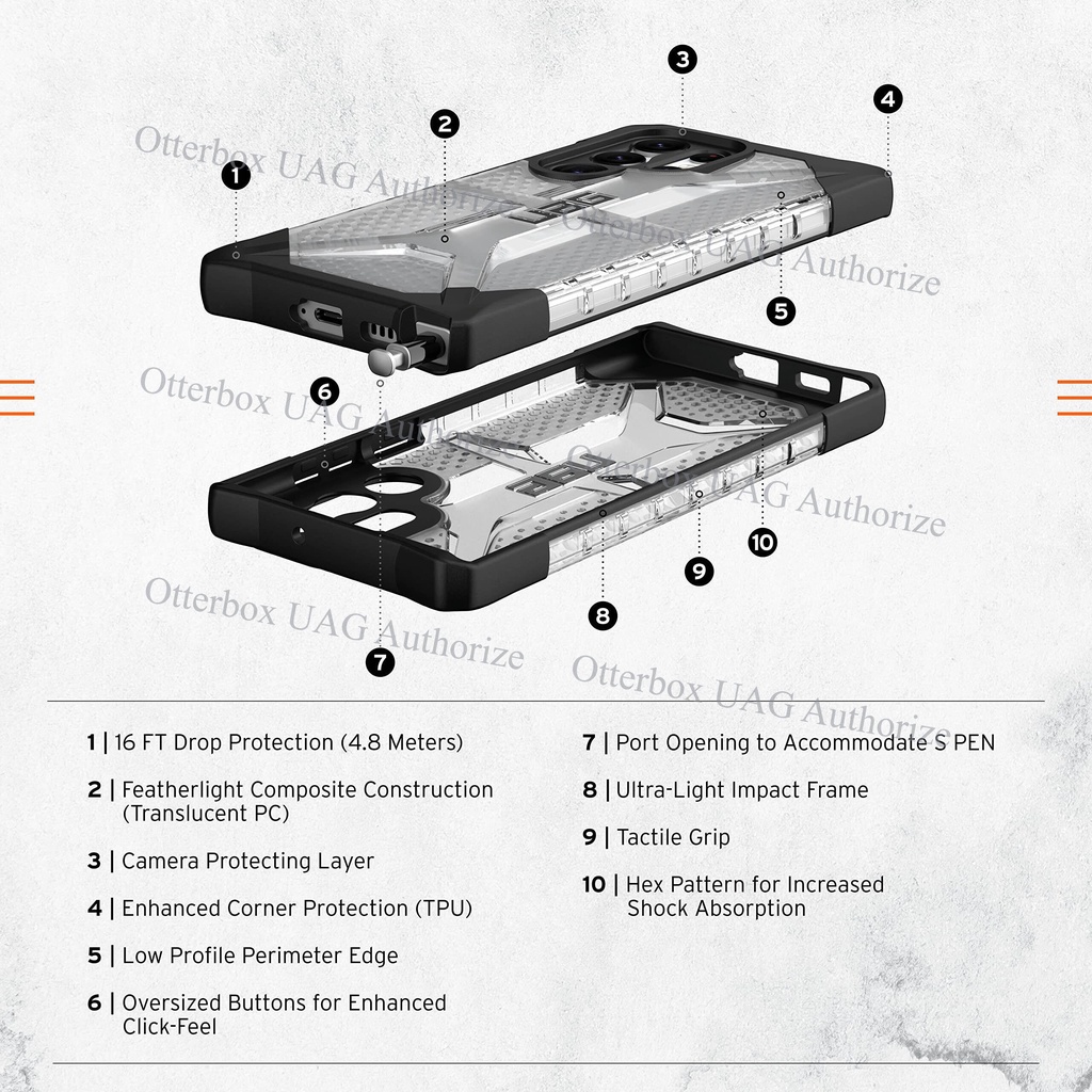 UAG Plasma Series Case for Samsung Galaxy S22 5G / S22+ Plus 5G / S22 Ultra 5G full silcone cover with retail box