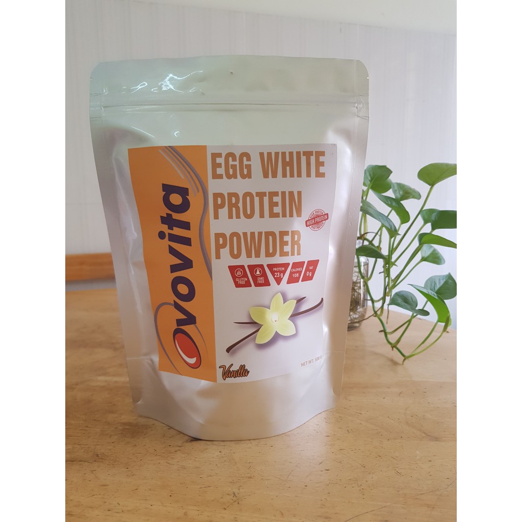 Protein bột lòng trắng trứng Ovovita Tăng cân, tăng cơ (Vani-500gr)