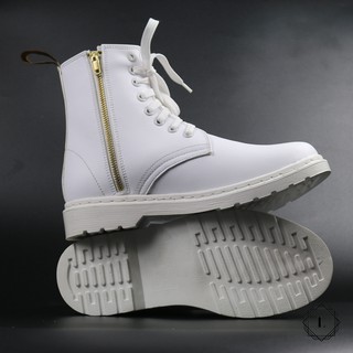 Giày Dr.1460 Zip All White cao cổ trắng
