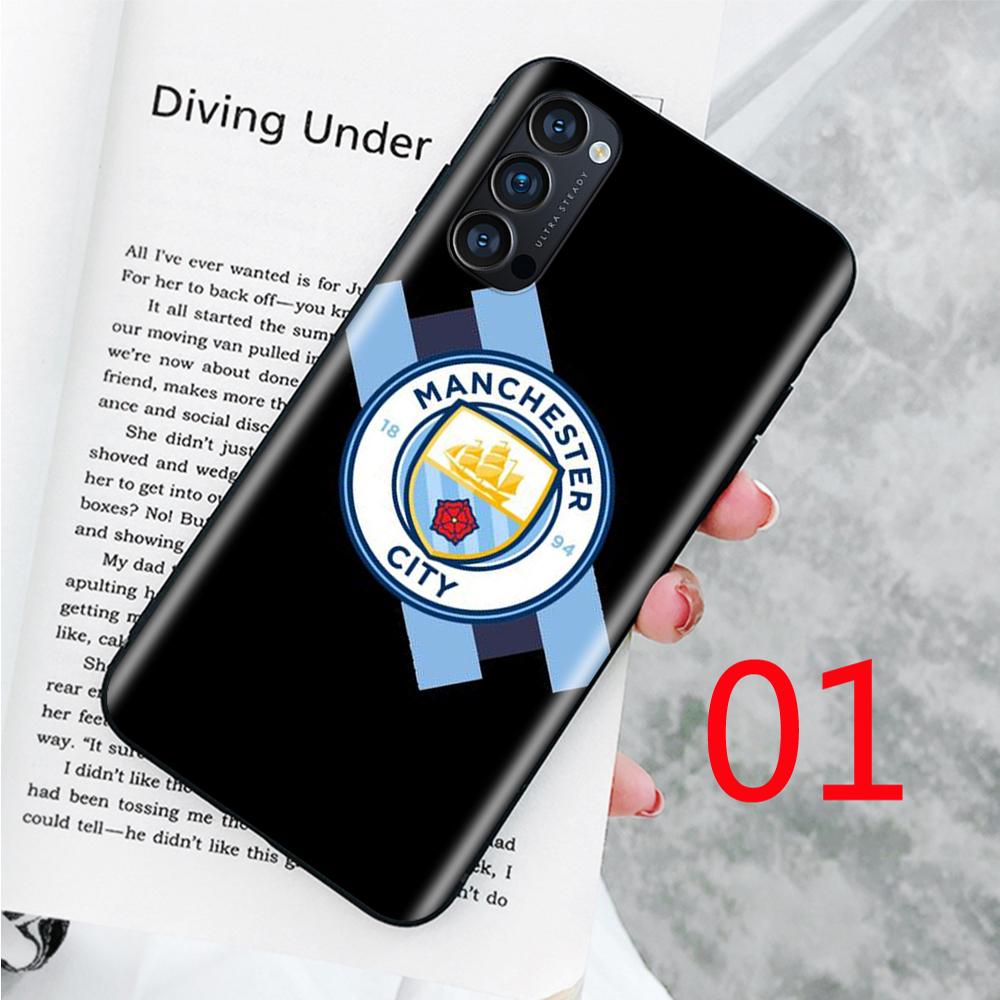 Ốp điện thoại silicon dẻo hình logo Manchester City FC cho Xiaomi Redmi Note 8 8A 8T 9 9A 9C 9T 9S S2 Pro Max