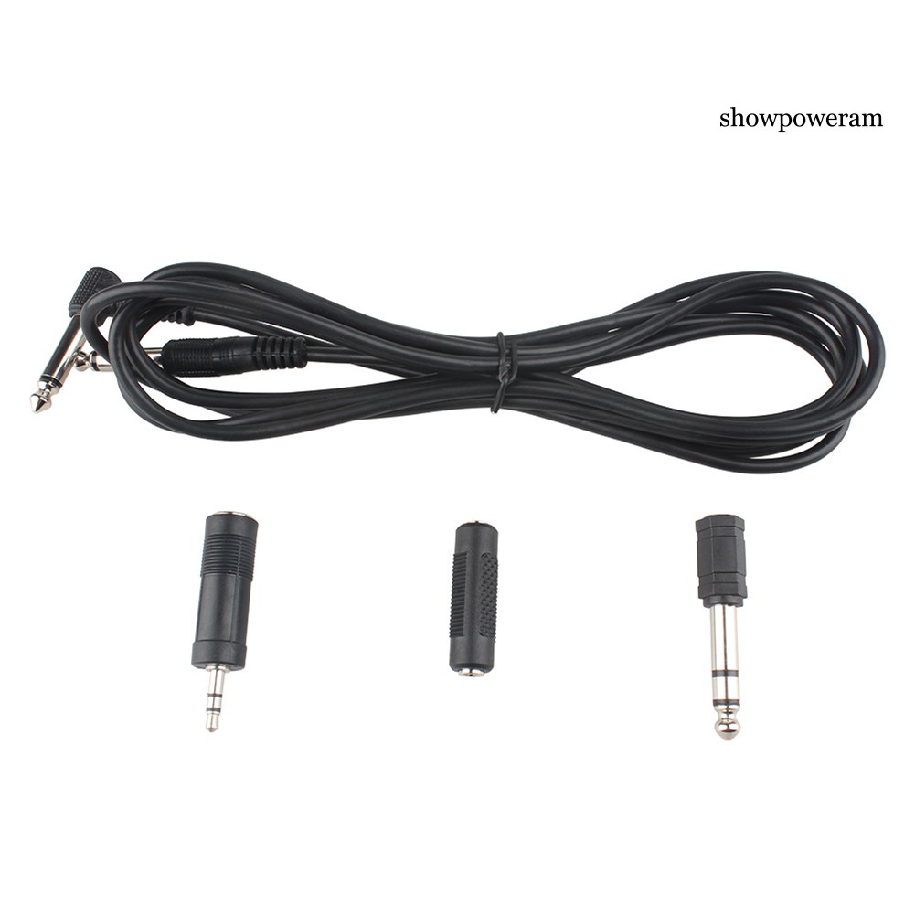 Dây Cáp Âm Thanh 3m 6.35mm Cho Đàn Guitar Với 3 Đầu Nối