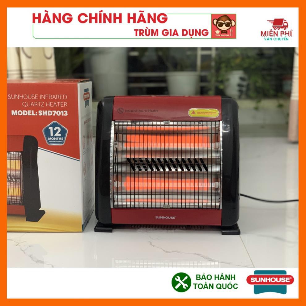 Đèn sưởi 2 bóng Sunhouse SHD7013, Máy sưởi sunhouse SHD7013, tốc độ làm ấm nhanh, tỏa nhiệt đều.