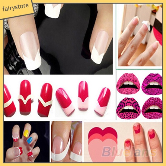 [Hàng mới về] 48 Miếng dán tạo hình 18 kiểu trang trí móng nghệ thuật tiện dụng