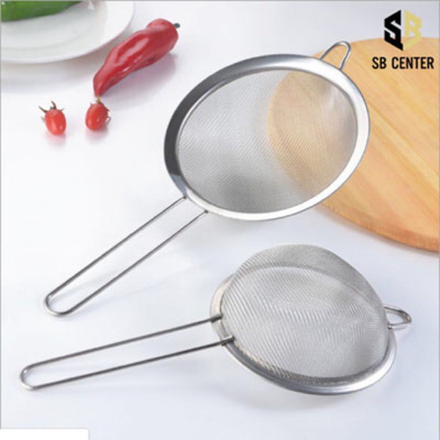 Vợt Lọc Inox Cỡ Nhỏ 8cm/Cỡ Vừa 12cm