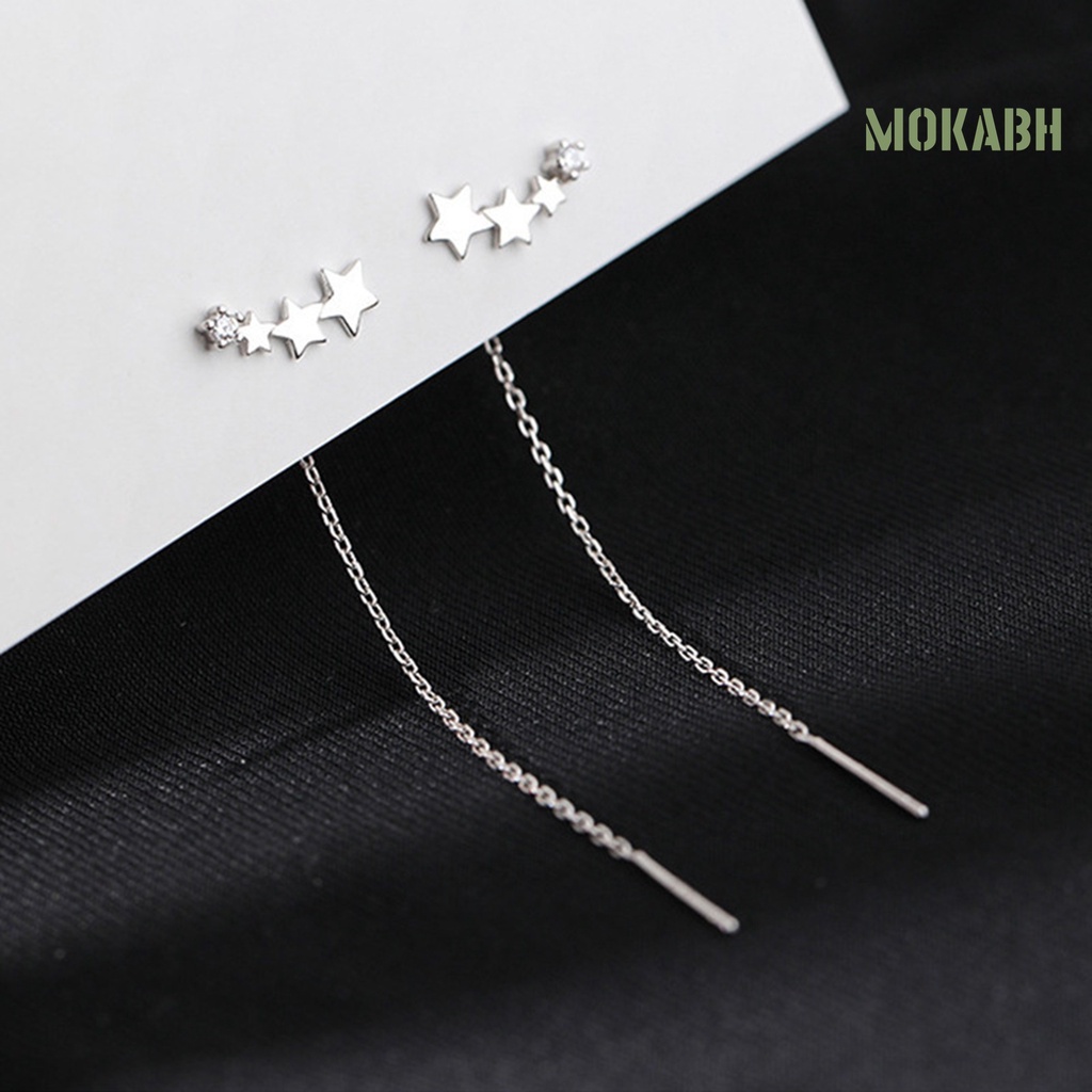 [Mới] 1 Cặp Bông Tai Ngôi Sao Tinh Tế Dễ Phối Đồ Mặc Hàng Ngày Cho Nữ