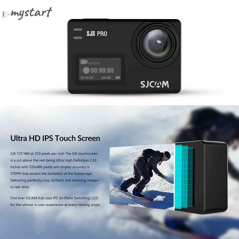 Camera Hành Trình Góc Rộng 170 Độ SJCAM SJ8 Pro 2.33 Inch