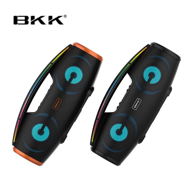 Loa Bluetooth Karaoke BKK B100 Công suất 20W, Đèn led bắt mắt - Tặng kèm Micro có dây (Đen) - Nhất Tín Computer