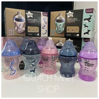 Bình sữa Tommee Tippee Closer to Nature 260ml - đủ màu - hàng Úc