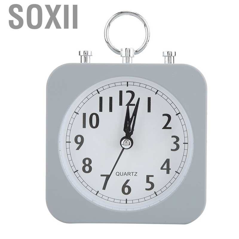 Soxii Vintage Alarm Clock Quiet Clocks Battery Bedside Desk With Loud Ringing Bell AU