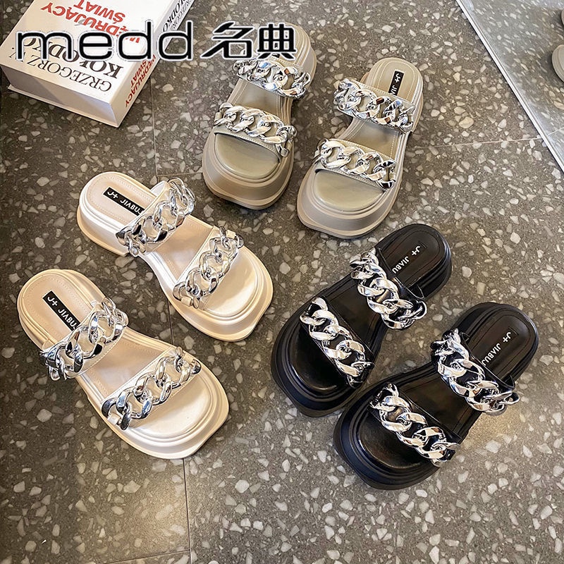 Sandal Đế Dày Chống Trượt Thiết Kế Mới Thời Trang Dành Cho Mùa Hè