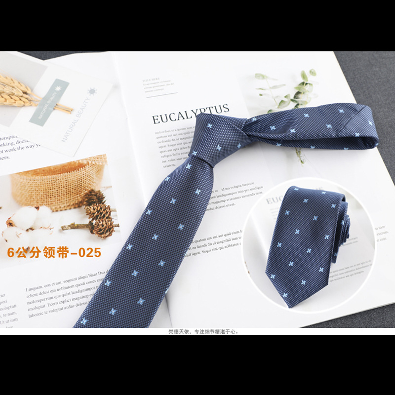 Hot Cà Vạt 6cm Thời Trang Công Sở Thanh Lịch Cho Nam