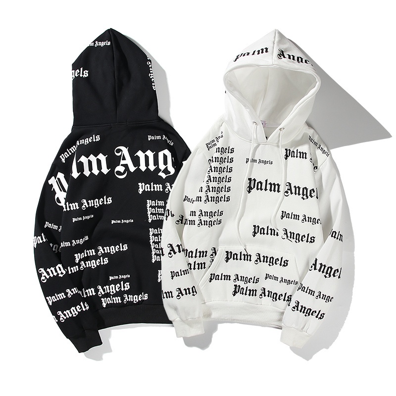Áo hoodie Cotton tay dài in chữ ITEM PA cổ điển kích thước lớn M~XXL cho nam và nữ