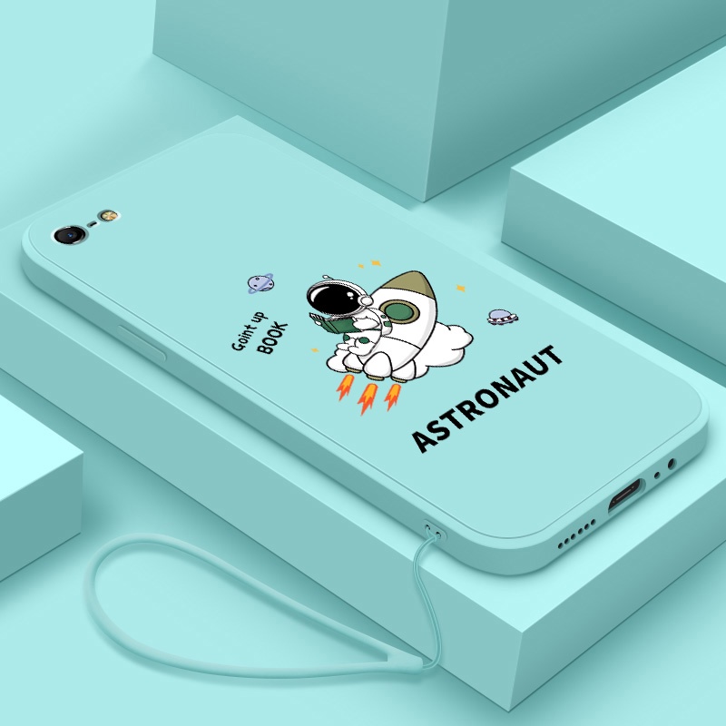 Ốp Điện Thoại Silicone Mềm Chống Sốc In Hình Phi Hành Gia Hoạt Hình Cho iphone 5 5s