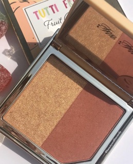 [AUTH BILL MỸ ~1TRIEU SALE CÒN 580k] Bảng phấn má + Highlight TooFaced PEACH Fruit Cocktail Blush Duo