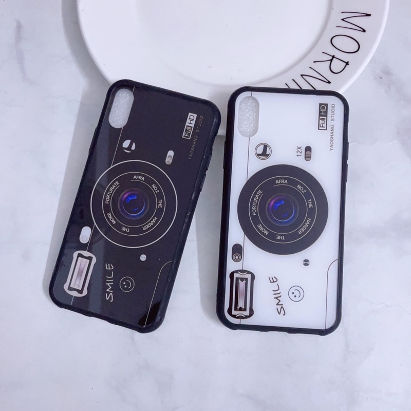 Ốp iPhone X/Xs Viền Nhựa Dẻo Nhiều Hình Cá Tính