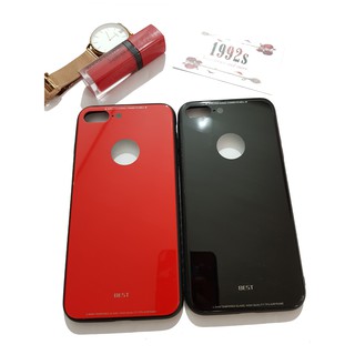 Ốp lưng iphone 8plus/7plus/6plus/6splus  mặt kinh khoét logo táo