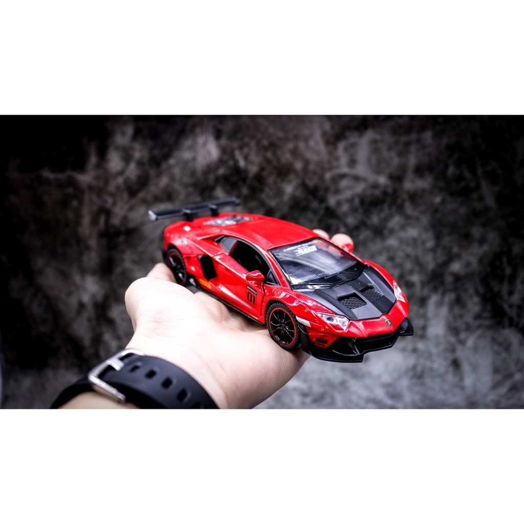 MÔ HÌNH XE LAMBORGHINI LP770 RED 1:32 DOUBLE HORSES 7327