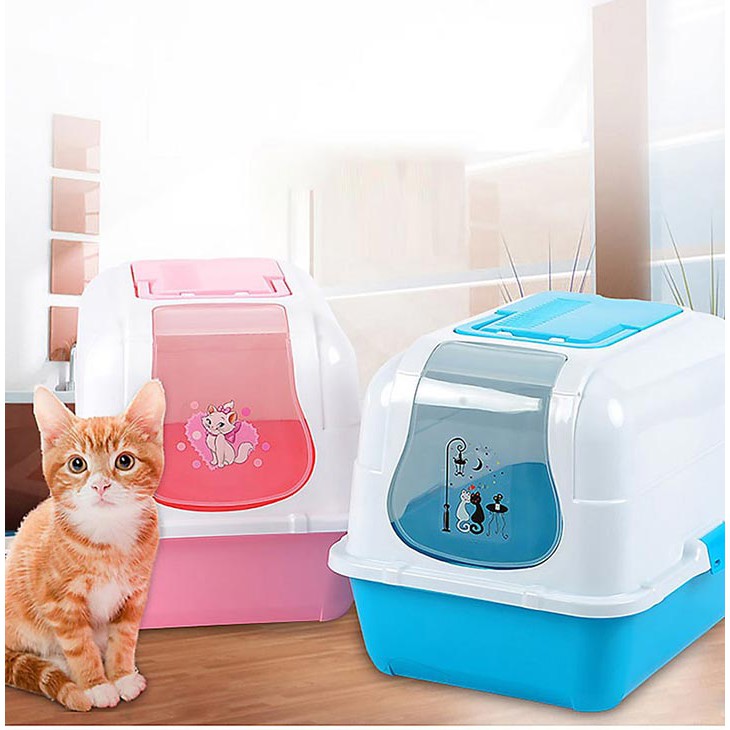 Nhà vệ sinh cho mèo có nắp, Nhà mèo KITTY - CutePets