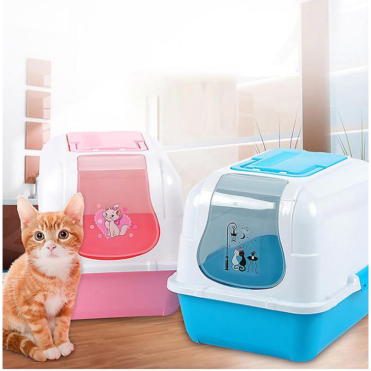 Nhà vệ sinh cho mèo có nắp, Nhà mèo KITTY - CutePets