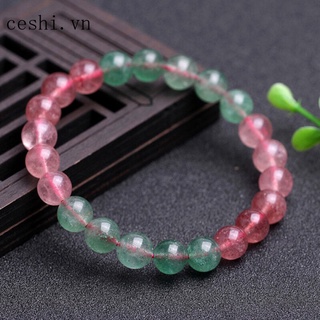 Natural strawberry crystal bracelet