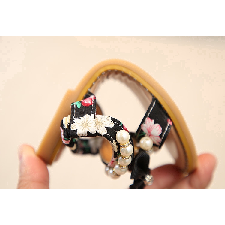 Giày sandal đính nơ thời trang dành cho bé gái từ 2-6 tuổi