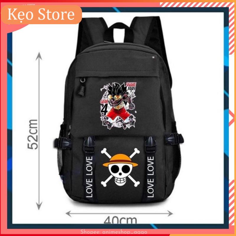 Balo Đi Học Cao Cấp One Piece - Đảo Hải Tặc, Balo Monkey D.Luffy [ FREESHIP ]