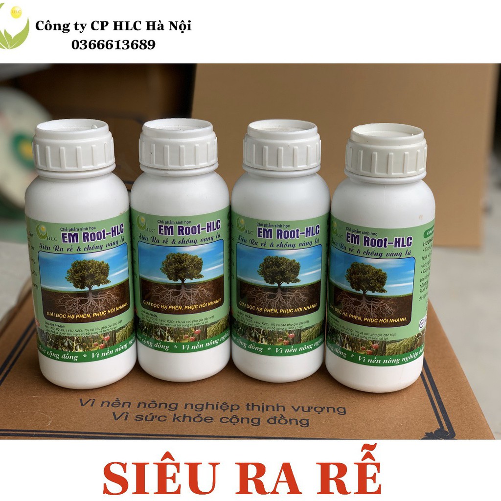 Siêu ra rễ sinh học EM ROOT HLC 250ml. hàng công ty chính hãng