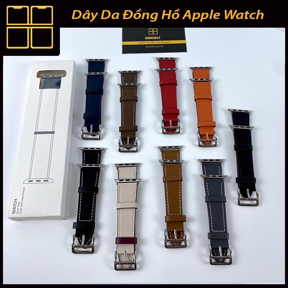 Dây Da Apple Watch Cao Cấp Rất Nhiều Màu Sắc Đủ Size 38mm/40mm/42mm/44mm 88Mobile