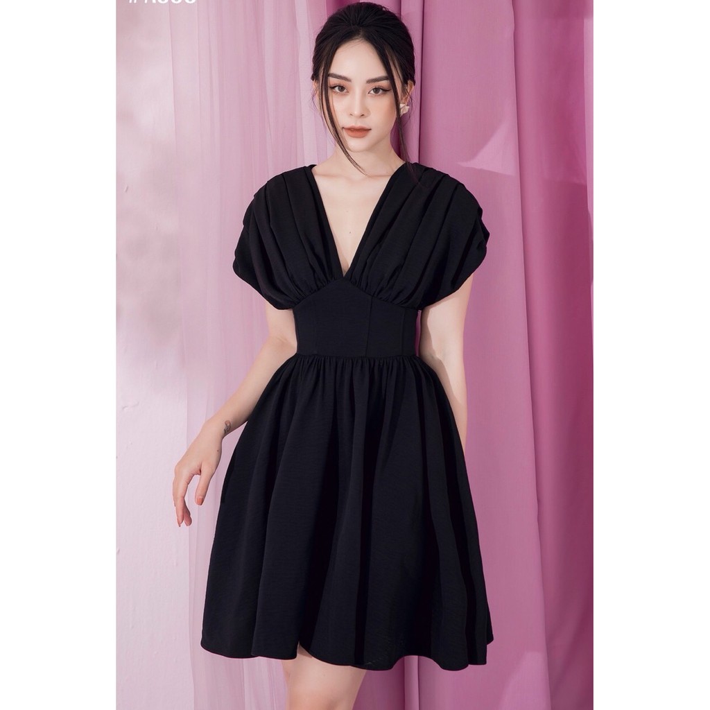 Đầm váy xòe tay phồng hở lưng xinh đẹp Đầm xòe kiểu xinh dành cho nữ