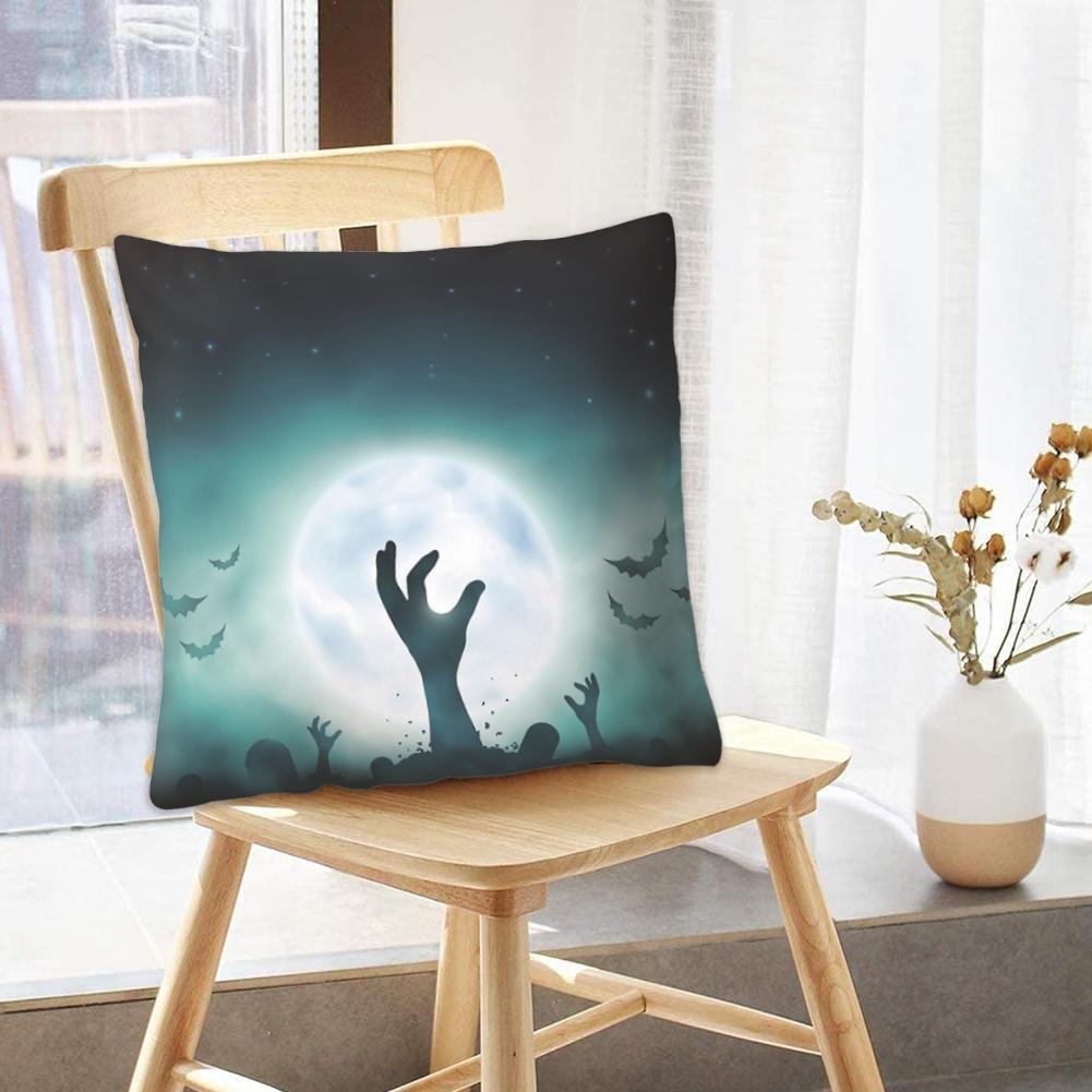 Vỏ Áo Gối Sofa Trang Trí Phong Cách Halloween 45x45cm