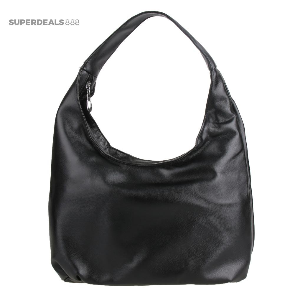 SUPER FASHIONʚ♥2018 New Fasion Black PU Leather Economy Women &amp;amp Handbag